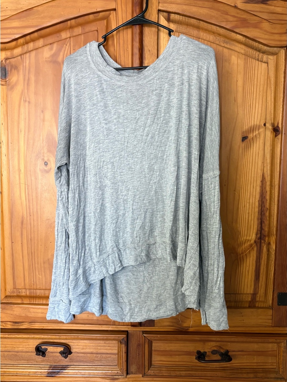 True Craft Heather Gray Long Sleeve Relaxed Tee
